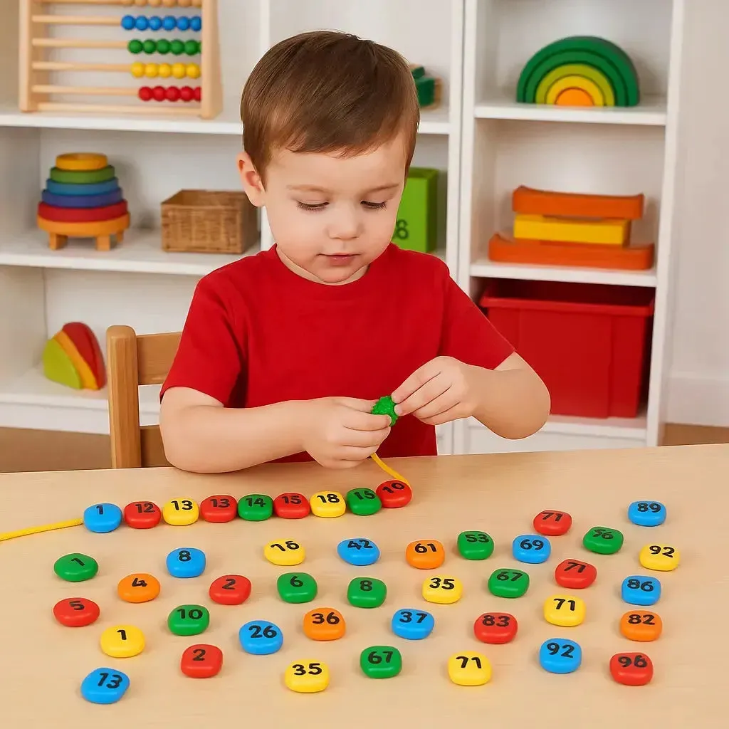 0-100 Lacing Number Beads