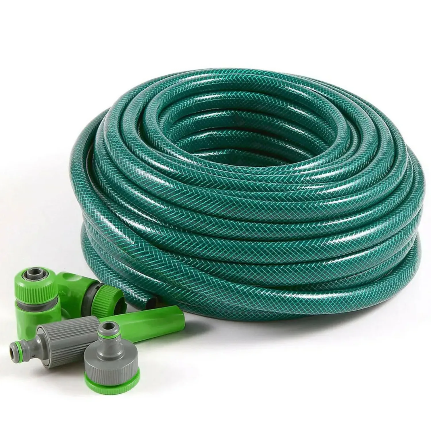 30M Flexible Garden Hose Set with Connectors – Leak-Proof Lightweight and Kink-Free 30M Watering Hose Kit for Home Lawn and Plant Care