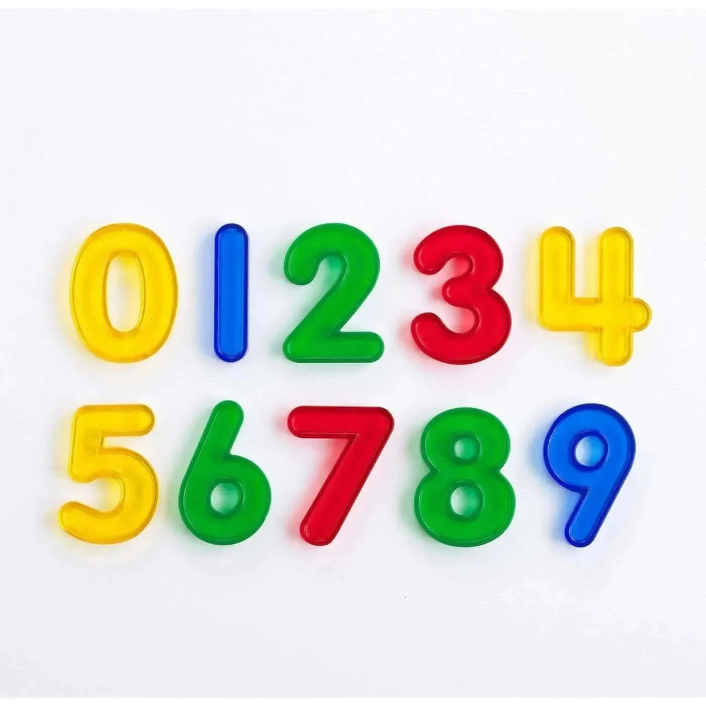10 Pack Transparent Numbers