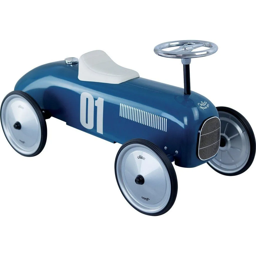 Vilac Classic Ride-On Car Petrol Blue