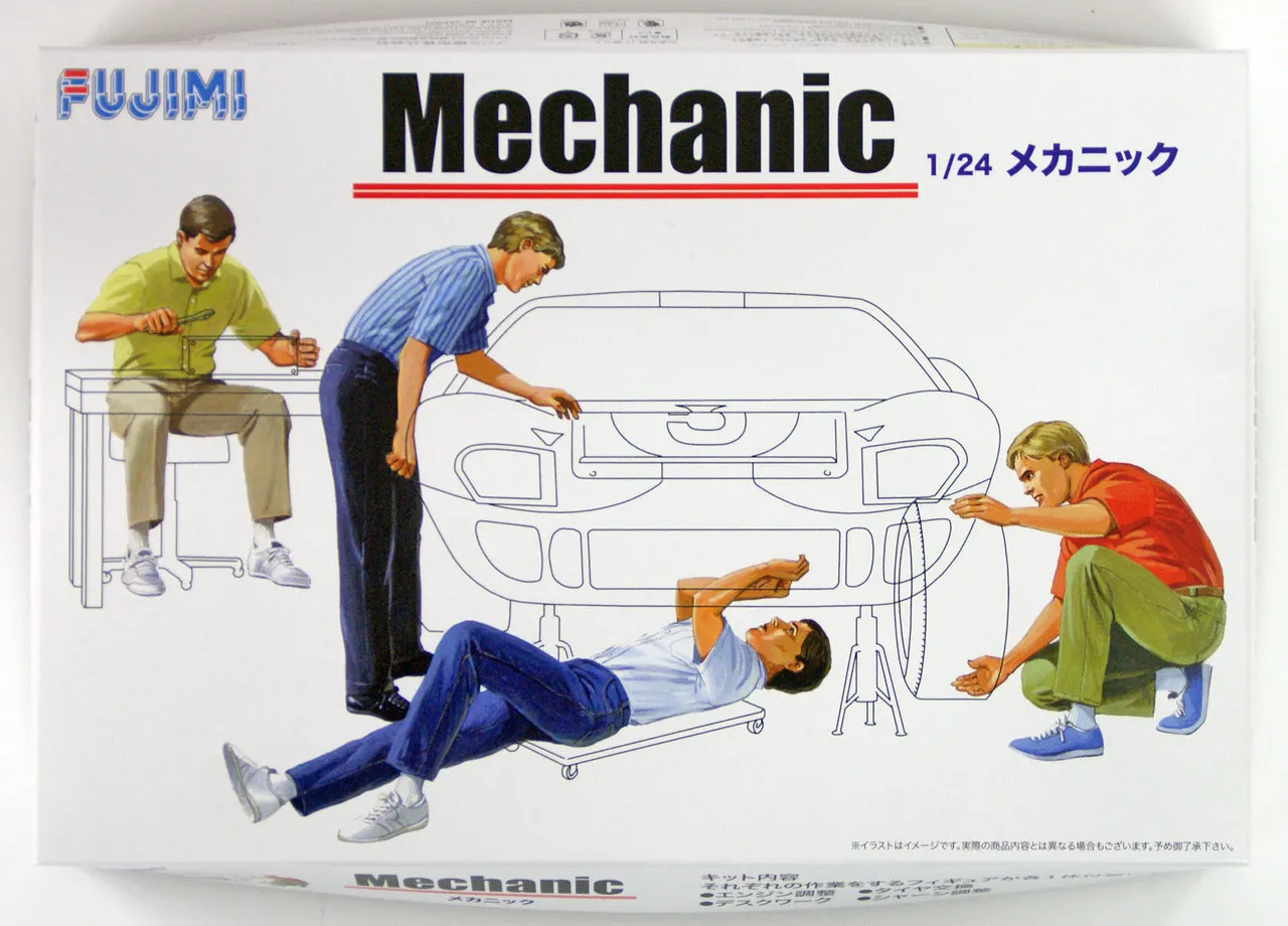 Fujimi GT03 114903 Garage & Tool Series Mechanic 1/24 scale kit
