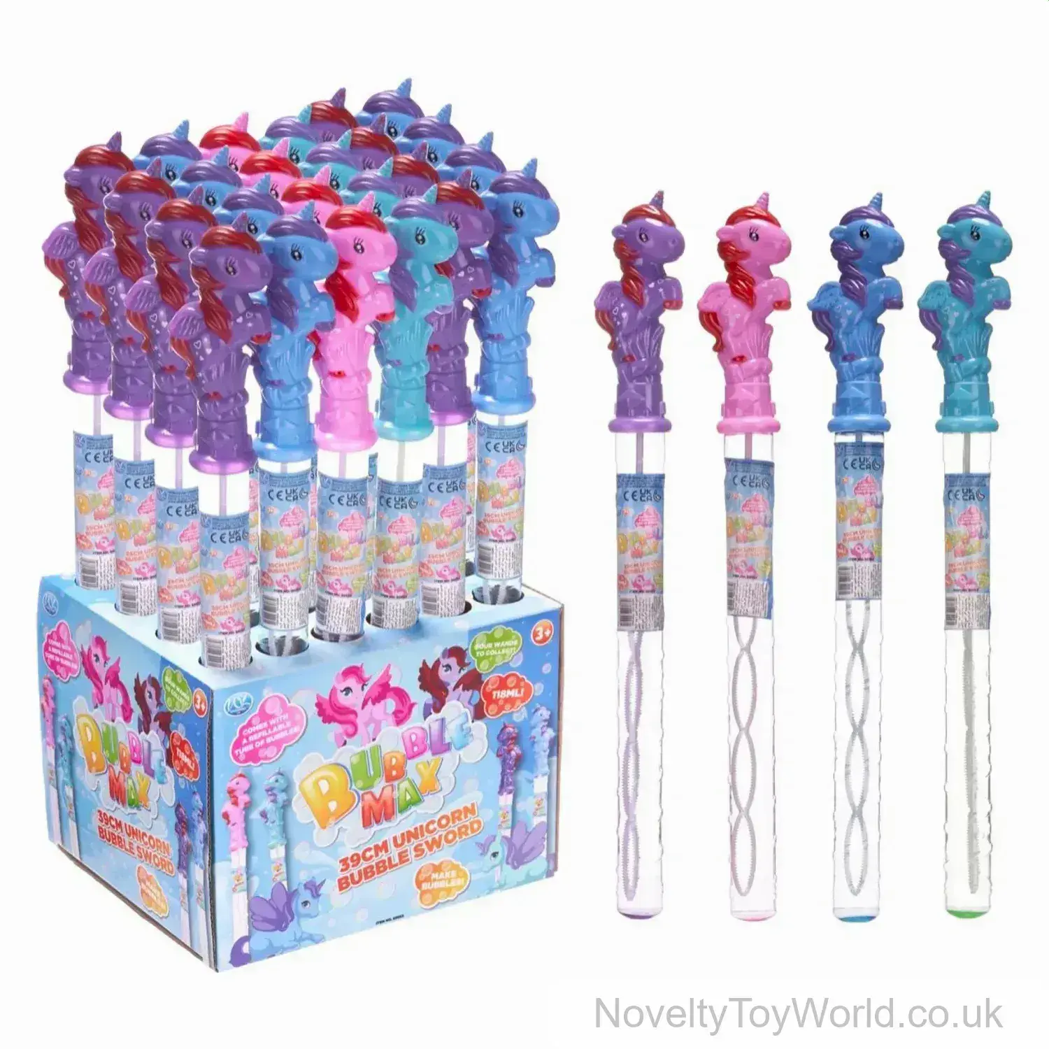 118ml Unicorn Bubble Wand Toy (39cm)