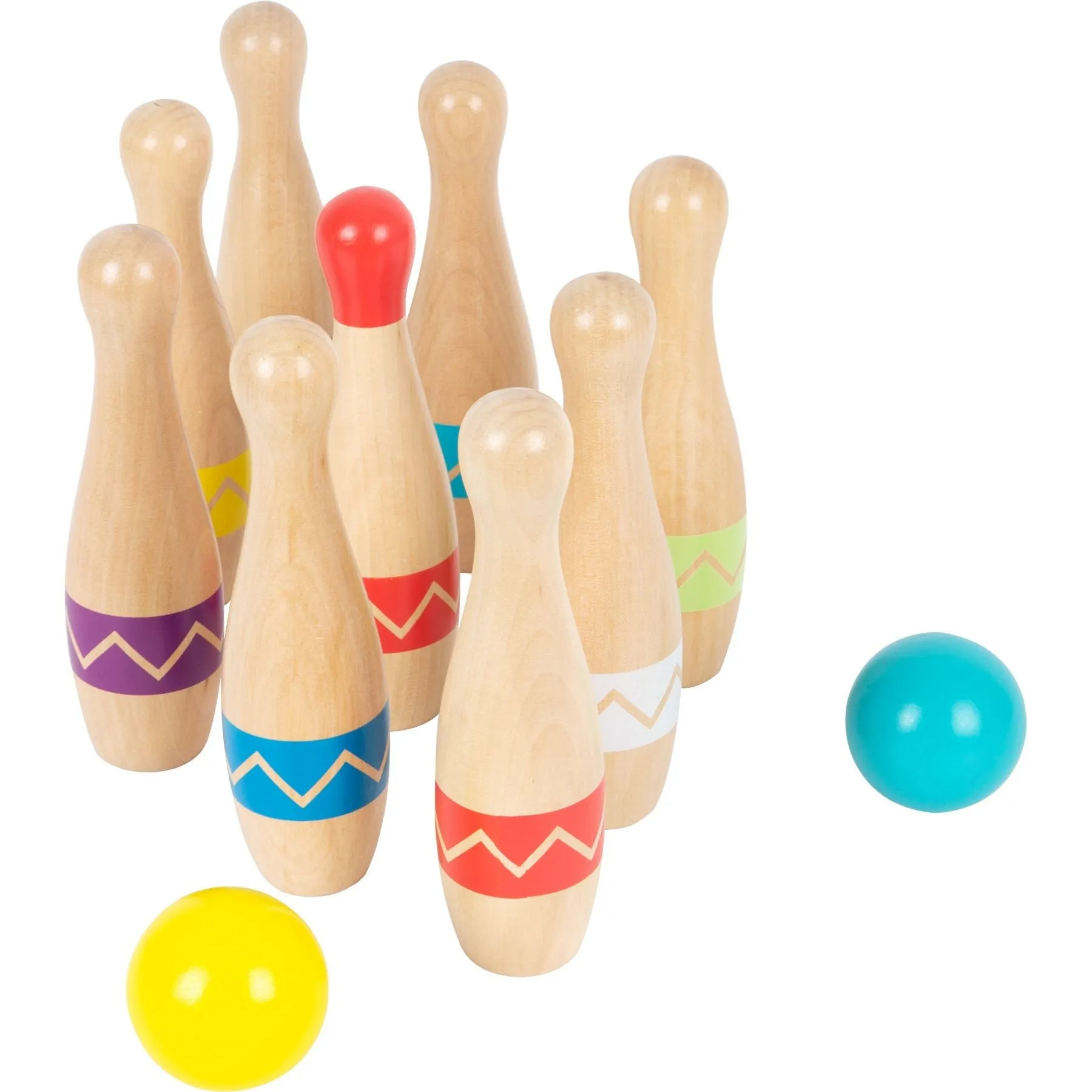Small Foot Wooden Skittles Game Active