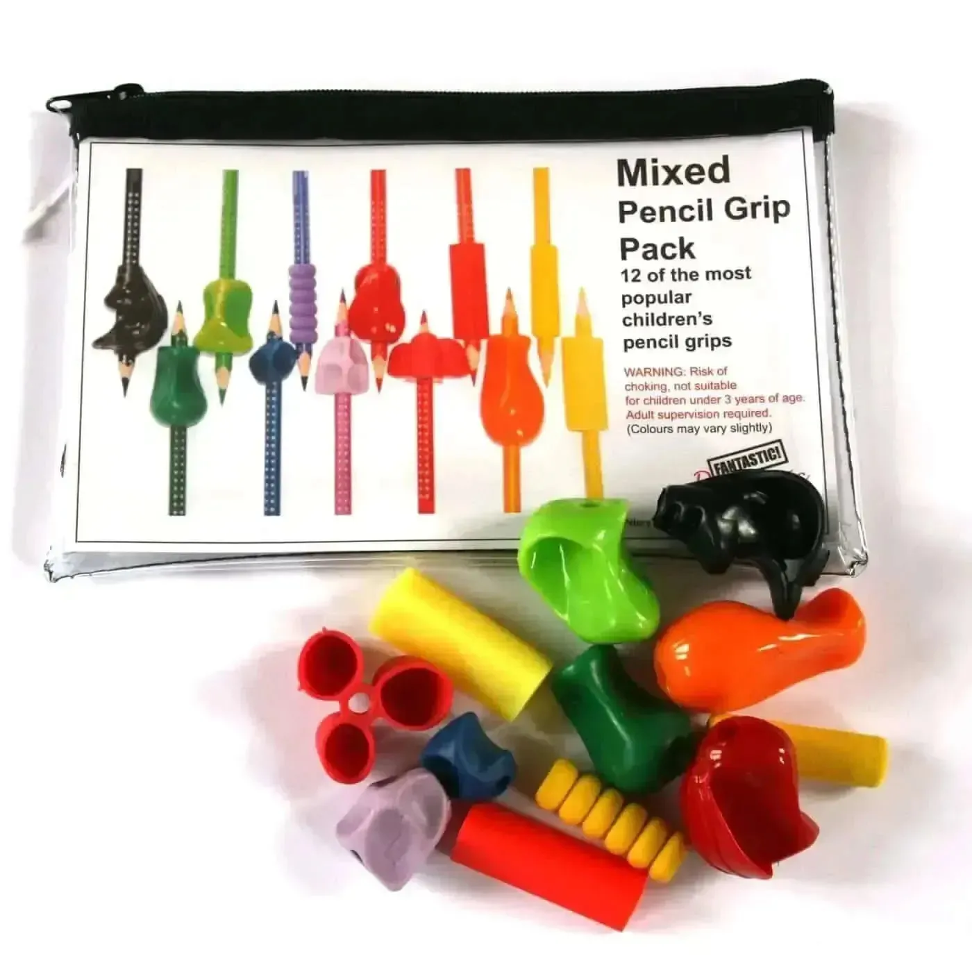 12 Pack Mixed pencil grip pack
