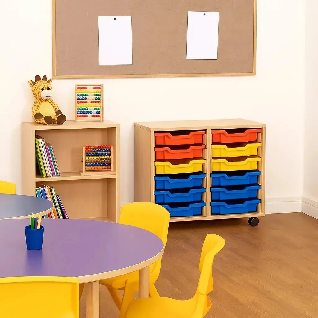 12 Shallow Tray Unit - Beech