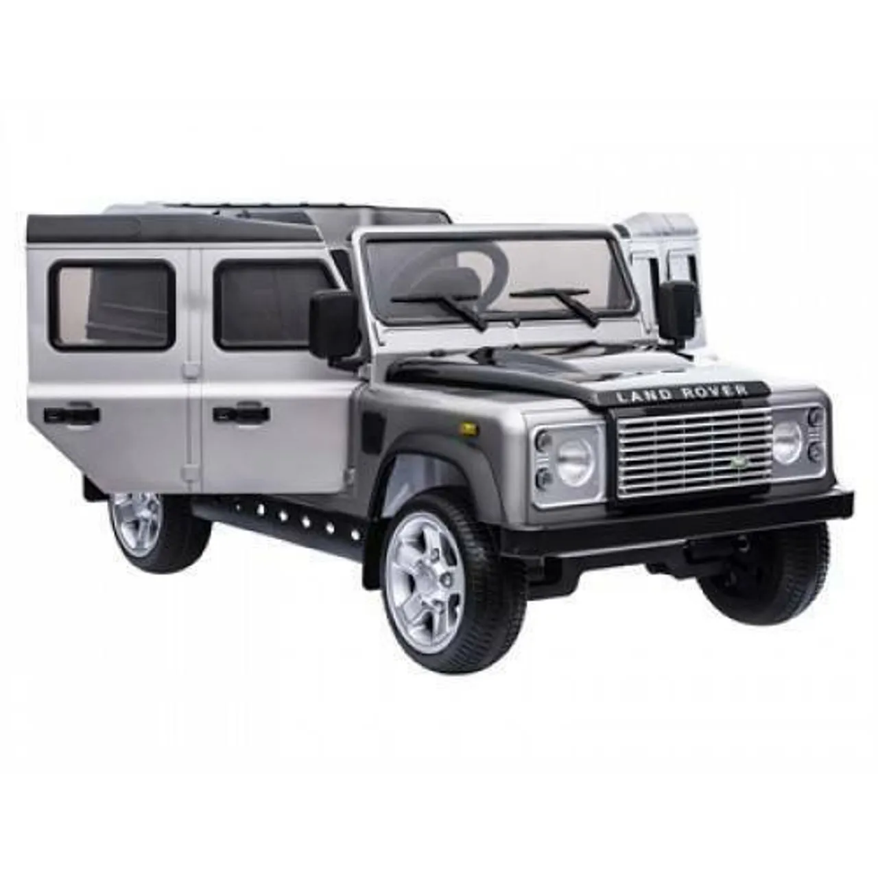12v Metal Colour Land Rover Defender Sit in Off-roader + Remote