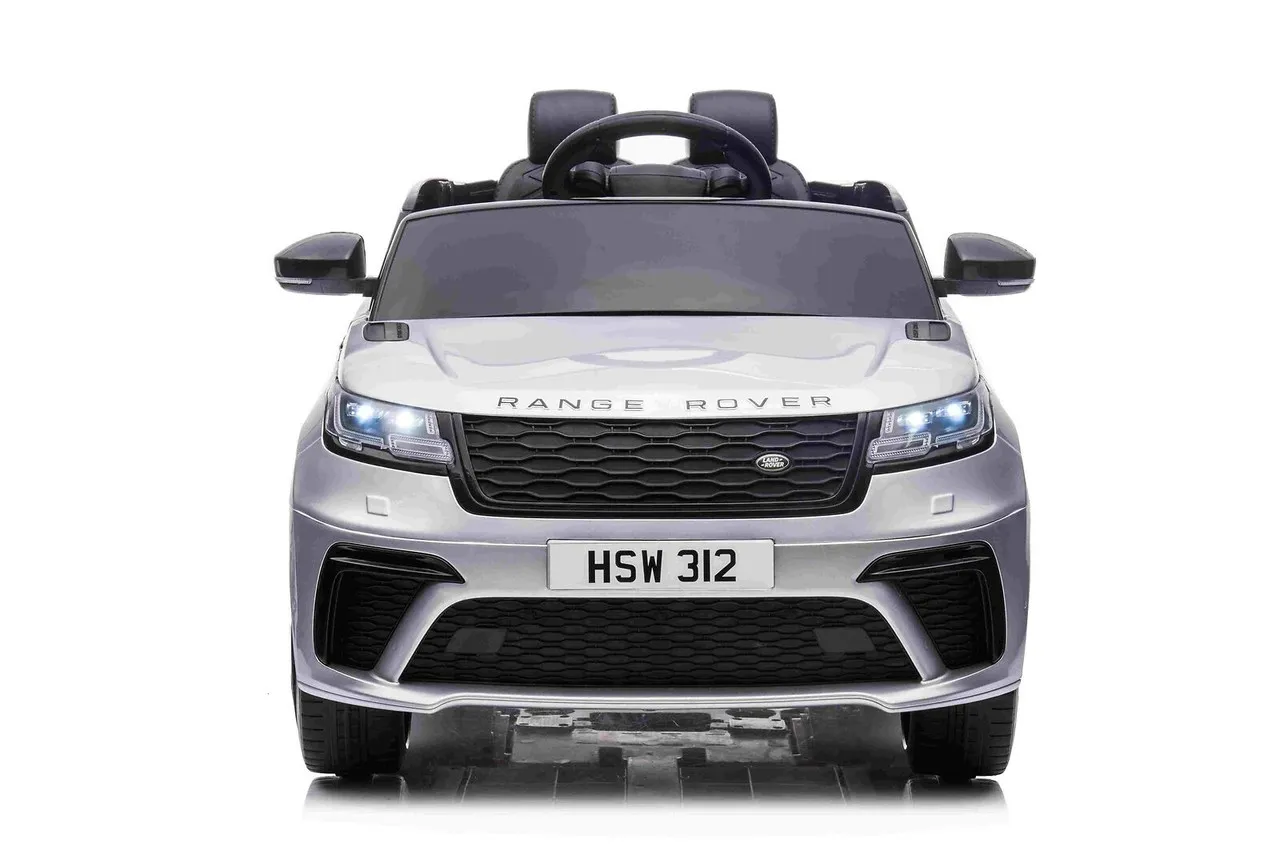 12v Official Silver Elite Range Rover Velar Ride-in Car Wider Seat