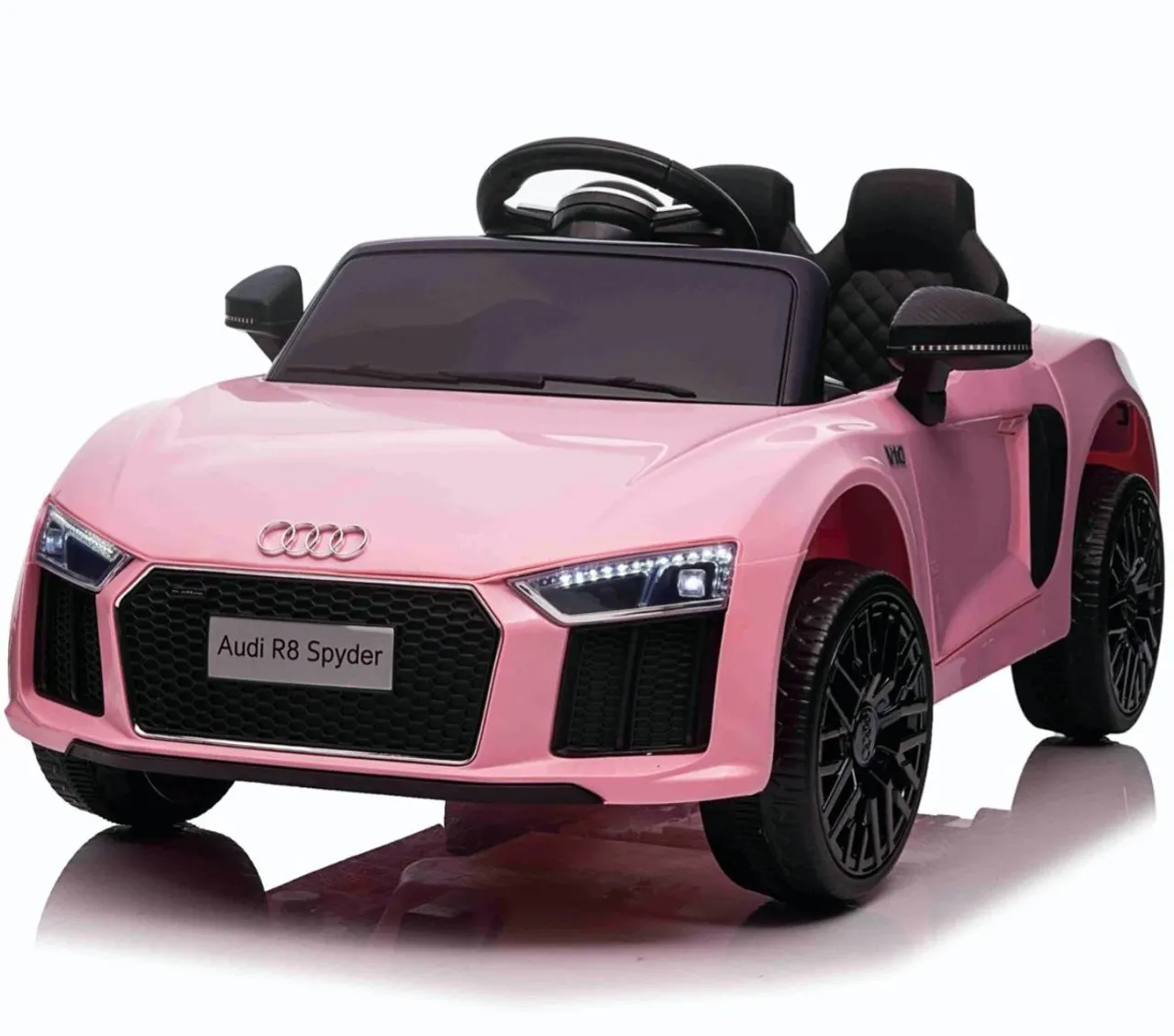 12v Pink Audi R8 Spyder Official Opening Door Ride On Car