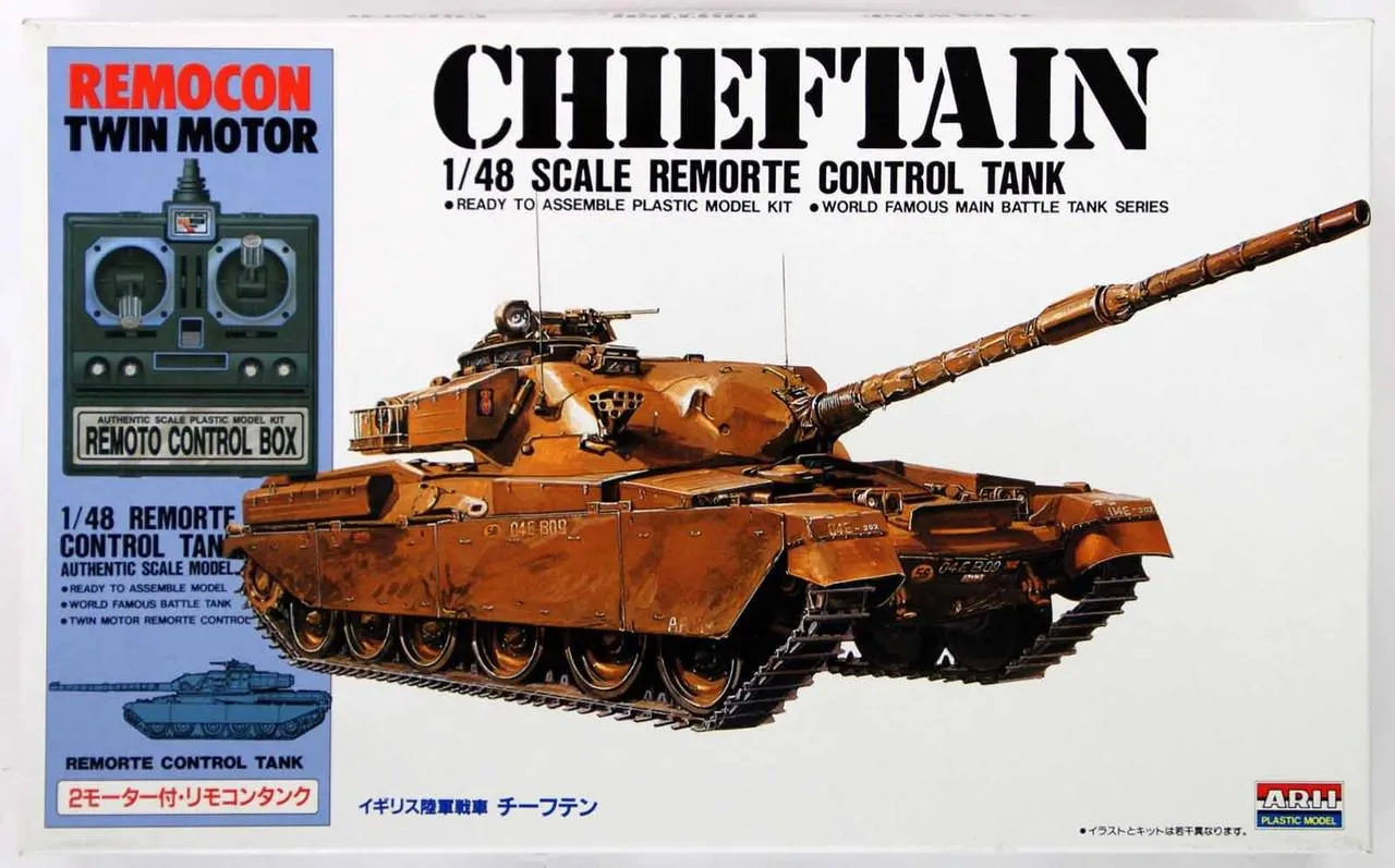 Arii 141533 Chieftain Remote Control Tank 1/48 Scale Kit
