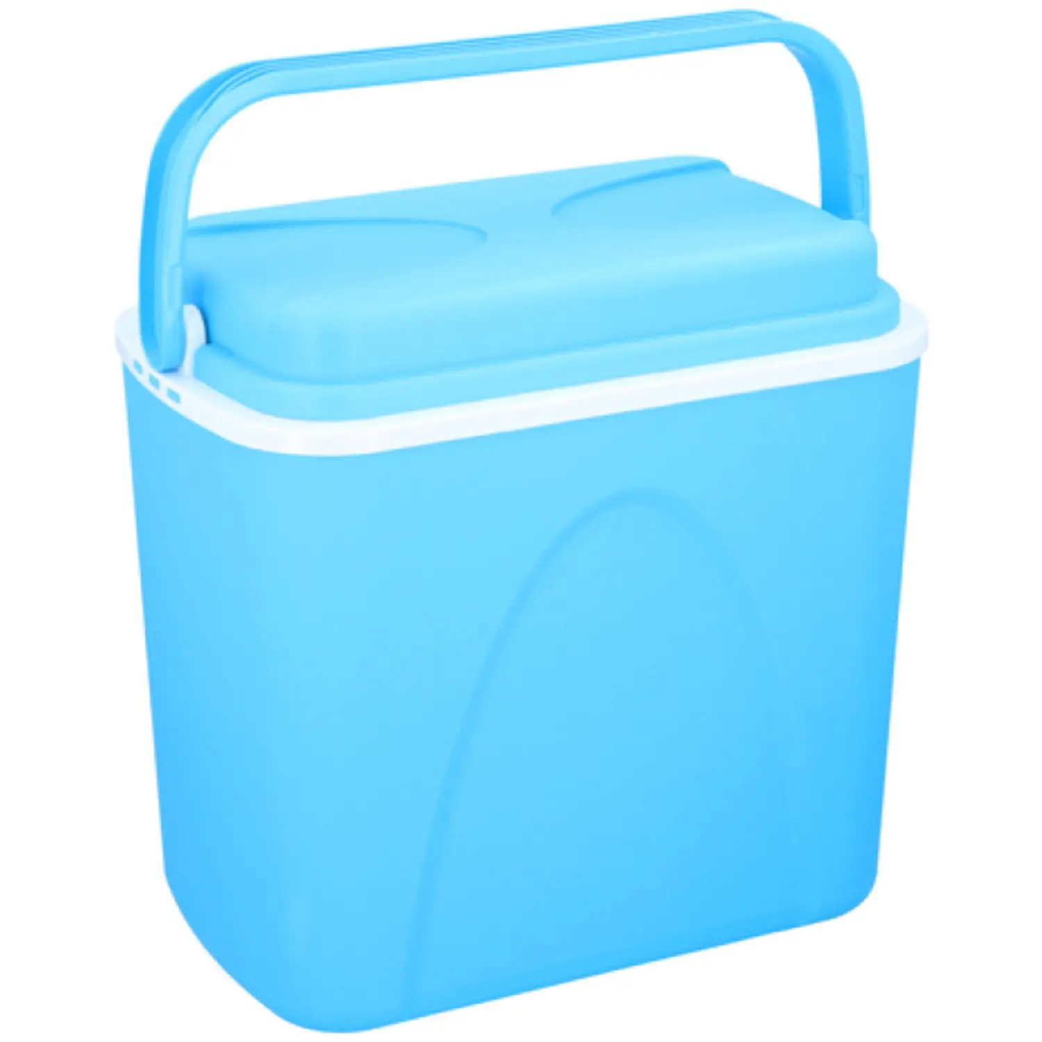 24L Portable Blue Cooler Chest Box for Food and Drinks Indoor Outdoor Camping Picnic Summer Ice Box