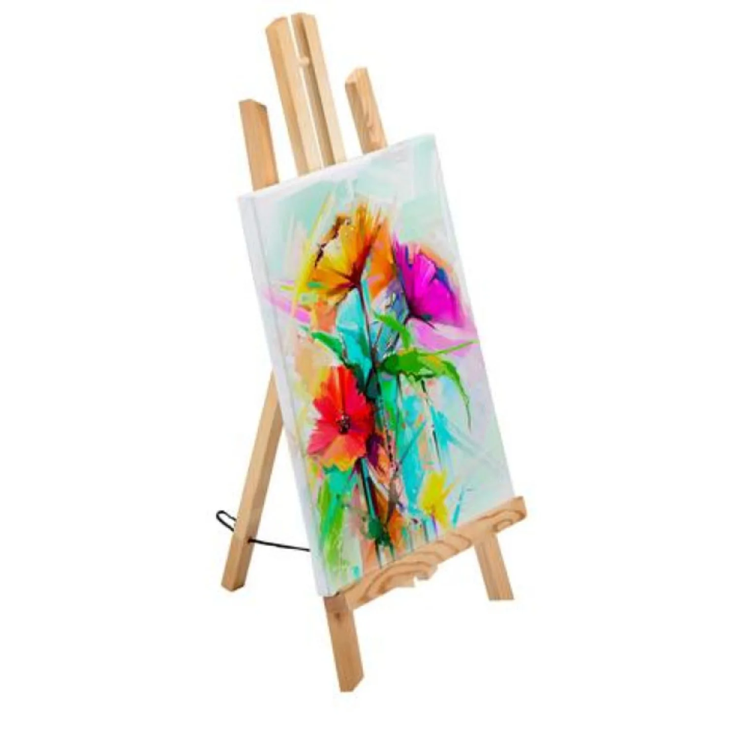 50CM Portable Wooden Kids Tabletop Easel Drawing Board – Children’s Painting Easel Educational Creative Crafts Art Easel for Boys and Girls