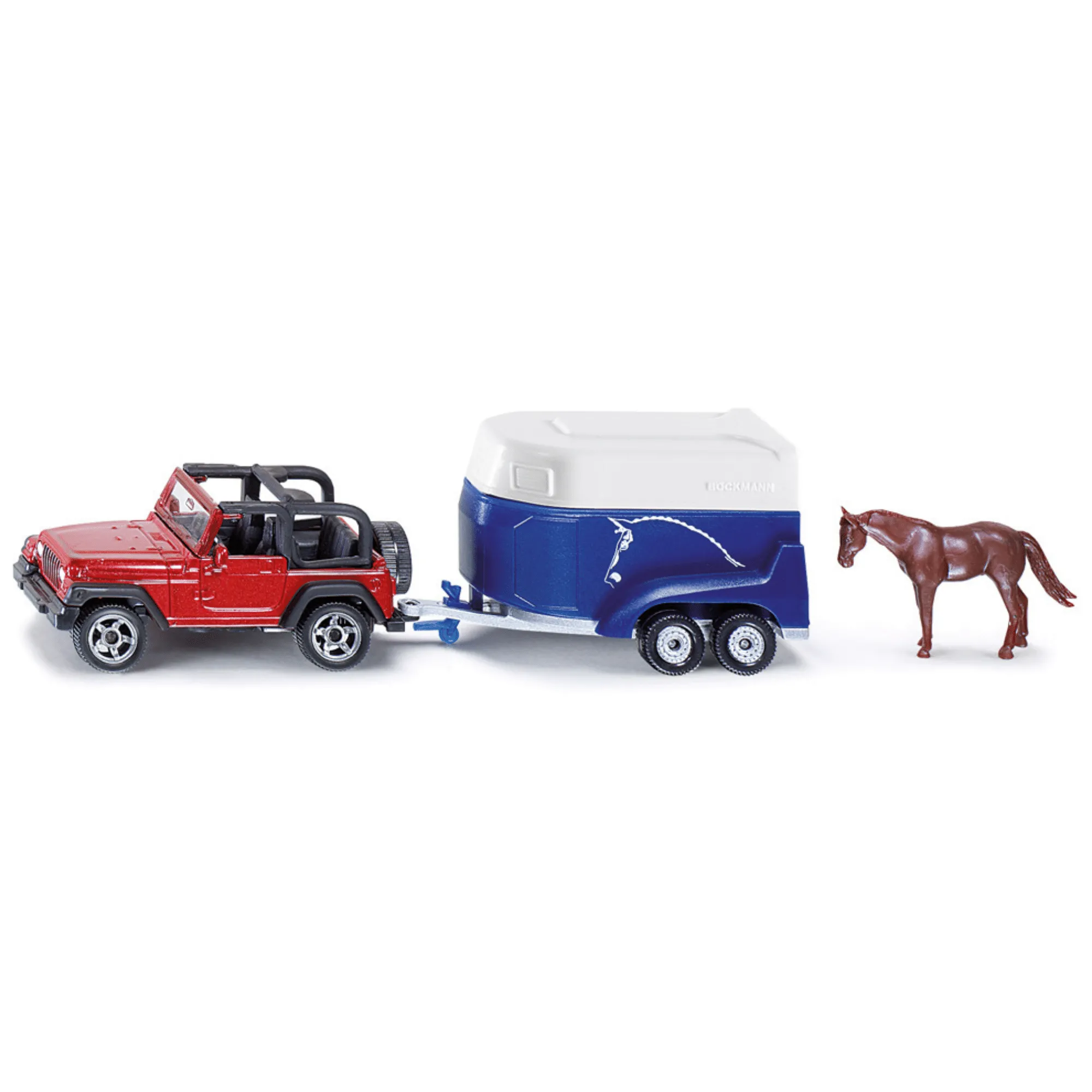 Mini Jeep with Horse Trailer & Horse