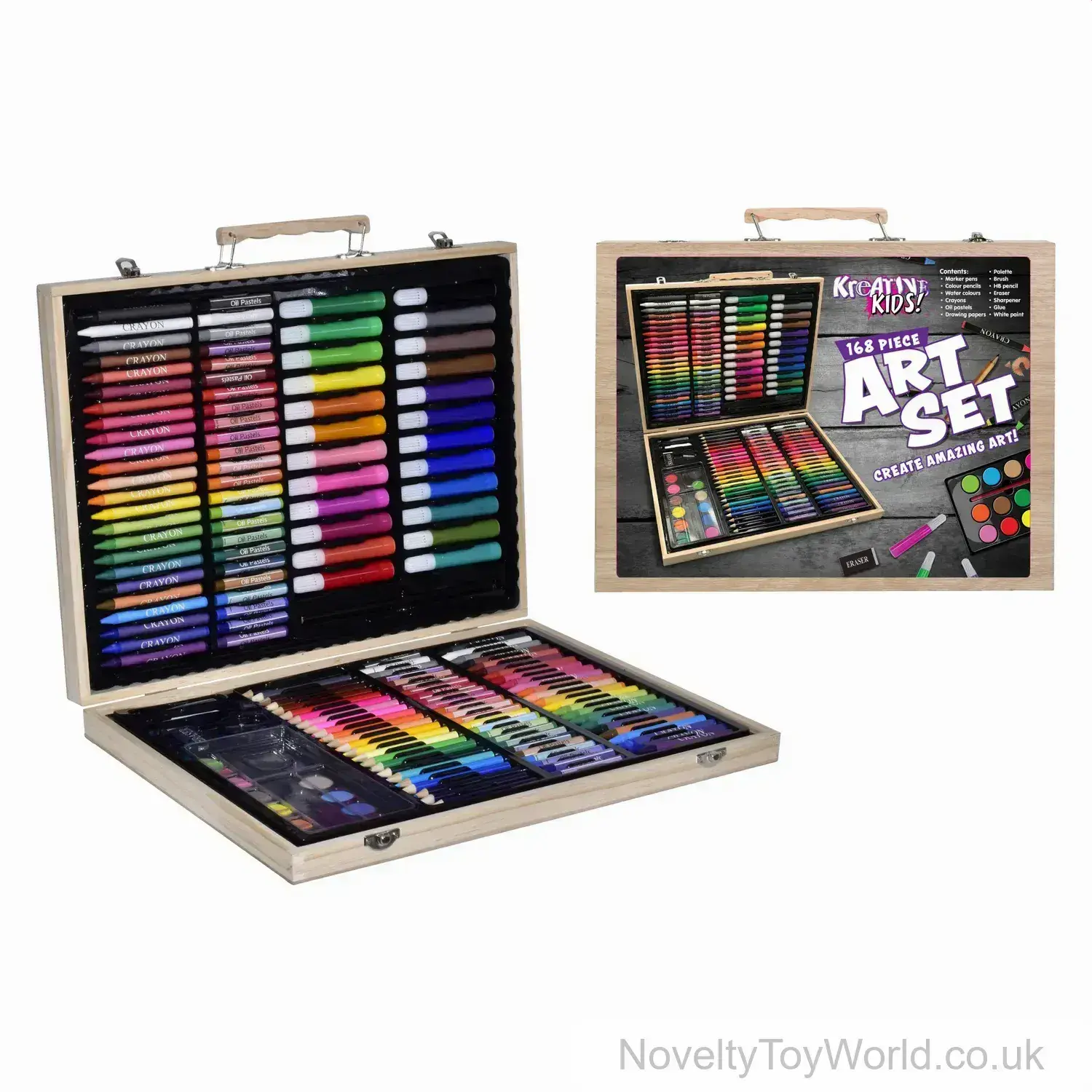 168 Piece Large Complete Art Set in Wooden Case