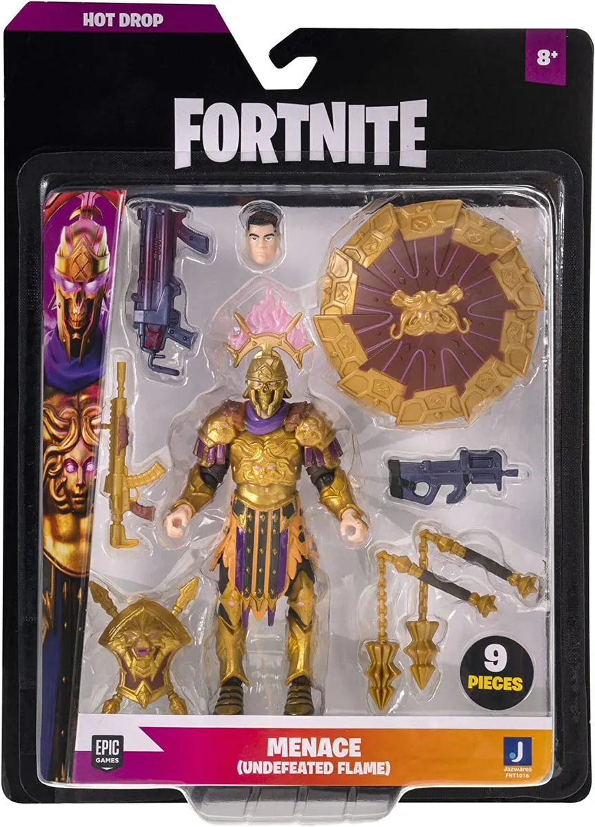 Fortnite Hot Drop Series Menace (Undefeated Flame), 4-inch Articulated Figure