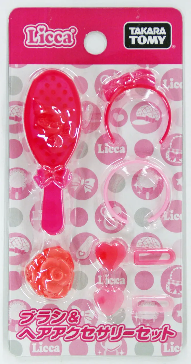 Takara Tomy Licca Doll Hairbrush & Hair Accessory Set doll not included (865841)