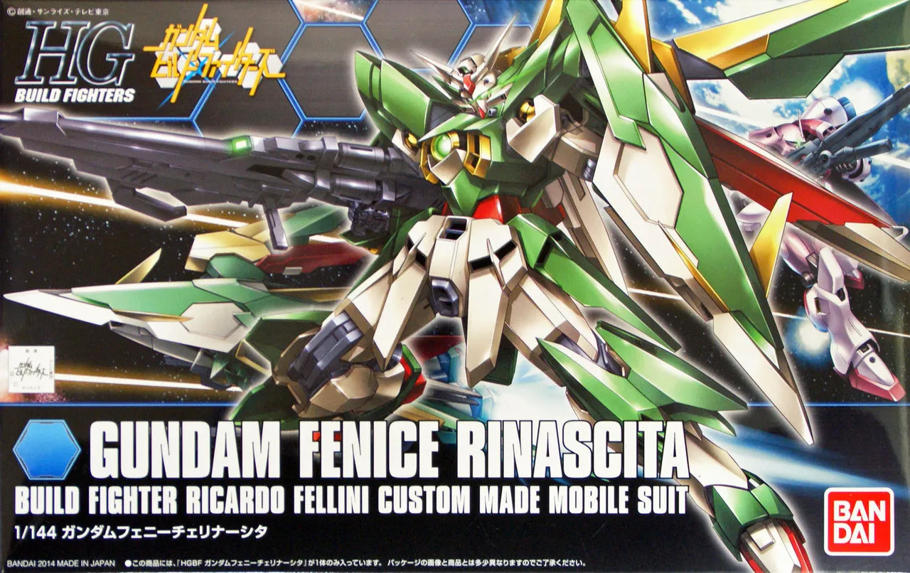 Bandai HG Build Fighters 017 Gundam FENICE RINASCITA 1/144 Scale Kit