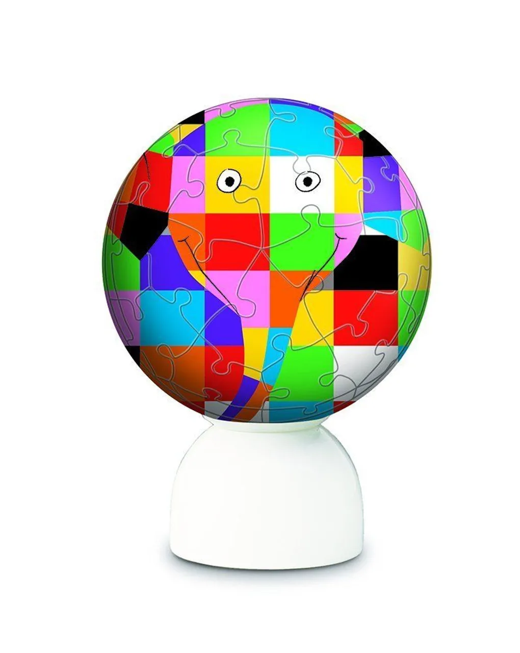 Yanoman 3D LED Lantern Puzzle 2003-443 Elmer the Patchwork Elephant (60 Pieces)