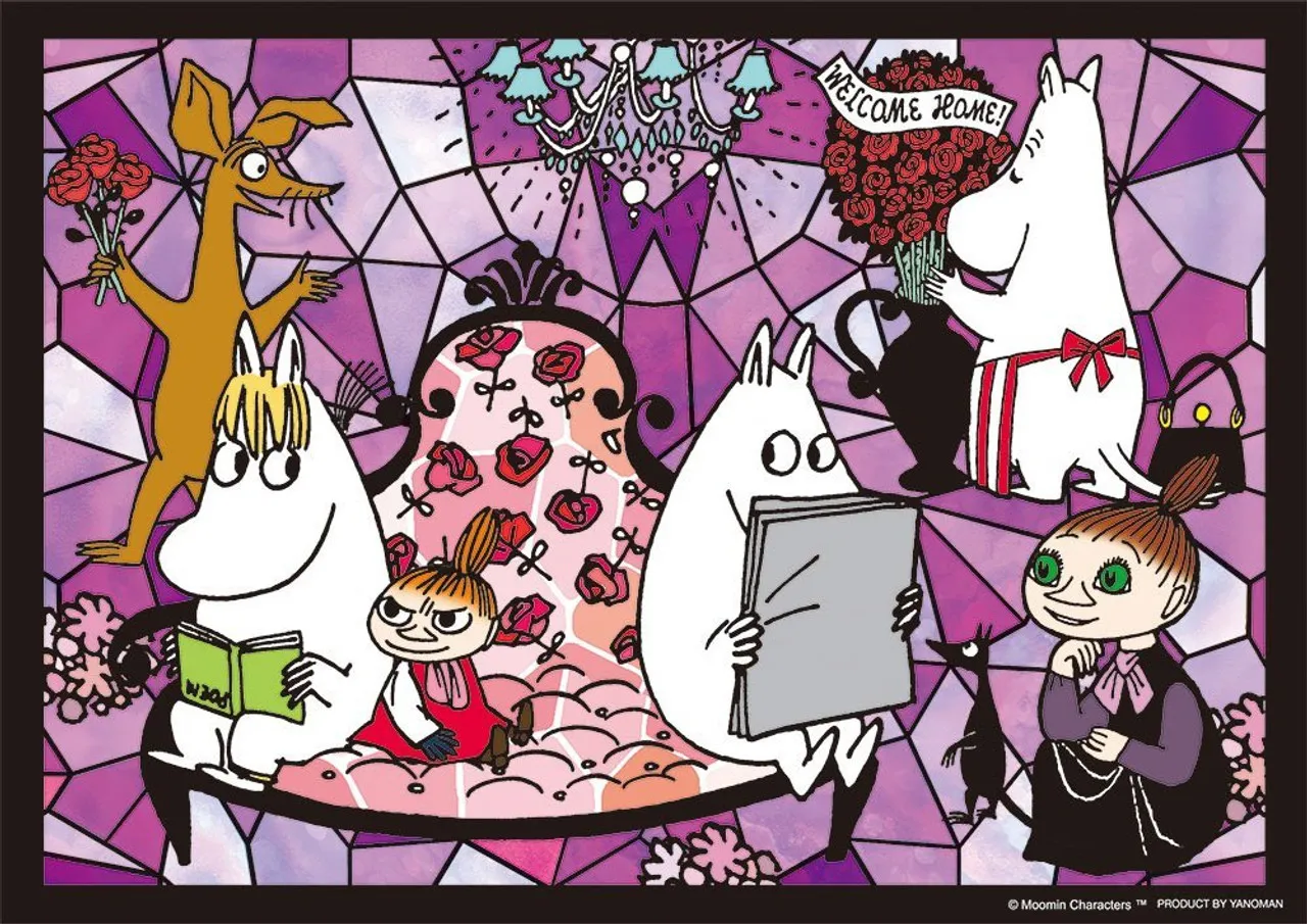 Yanoman Prism Art Jigsaw Puzzle 61-46 Moomin Welcome Home (108 Pieces)