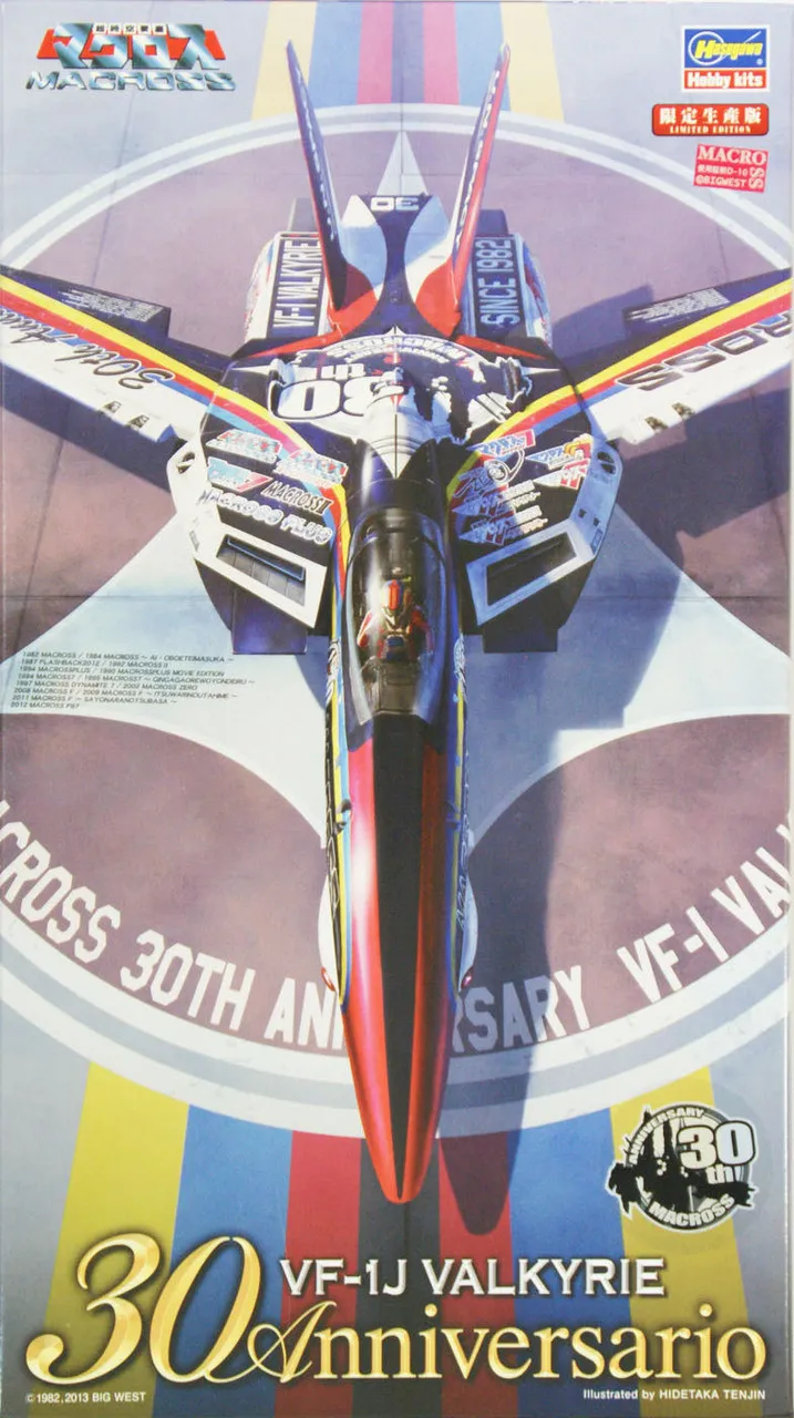 Hasegawa 65823 Macross VF-1J Valkyrie Macross 30th Anniversary 1/72 Scale AKS