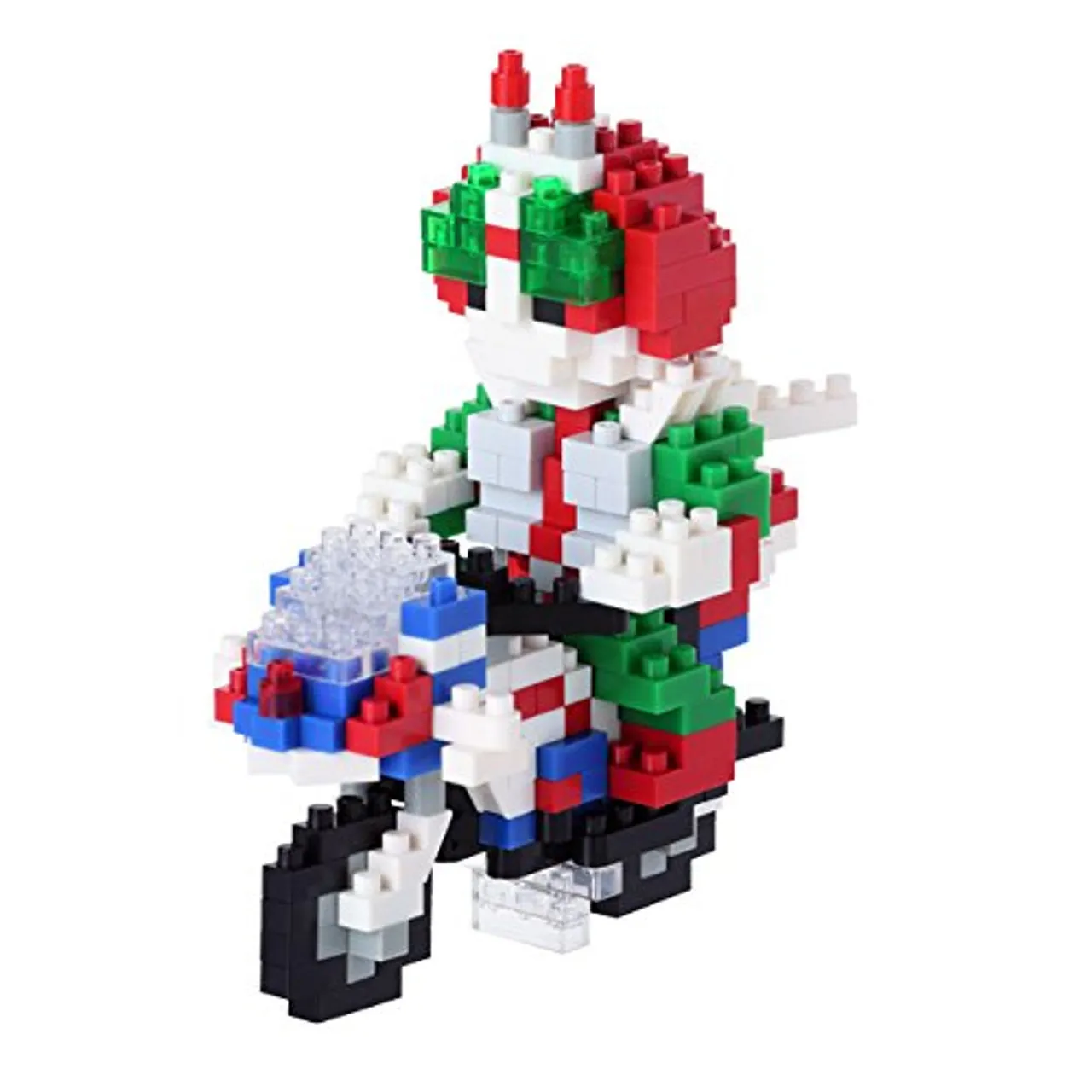 Kawada NBTN-008 nanoblock Kamen Masked Rider V3 & Hurricane