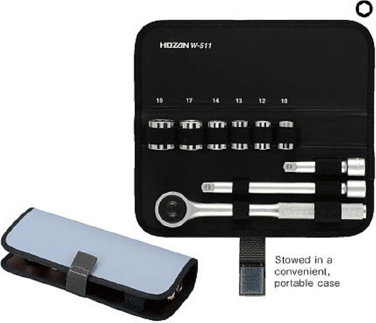 Hozan W-511 SOCKET WRENCH SET