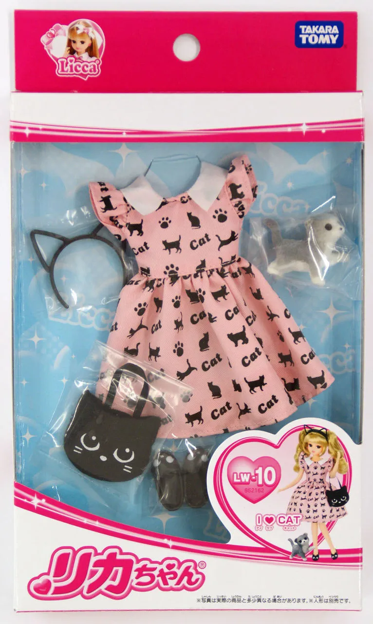 Takara Tomy Licca Doll Lovely Cat Dress doll not included (852162)