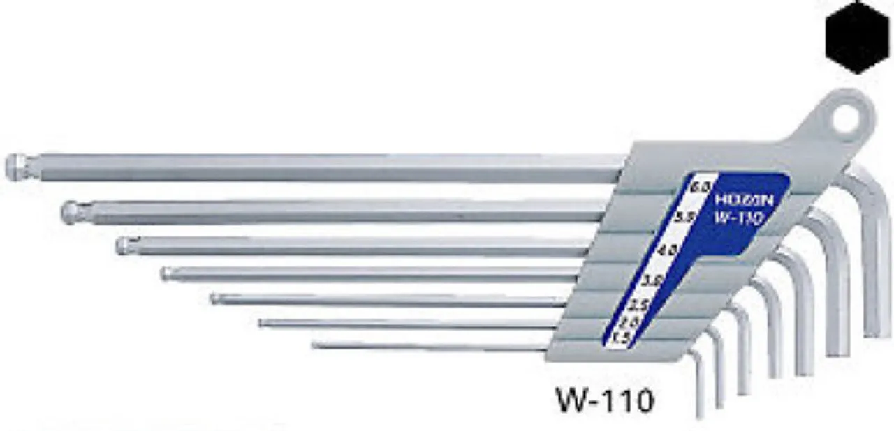 Hozan W-110 BallPOINT KEY WRENCH SET