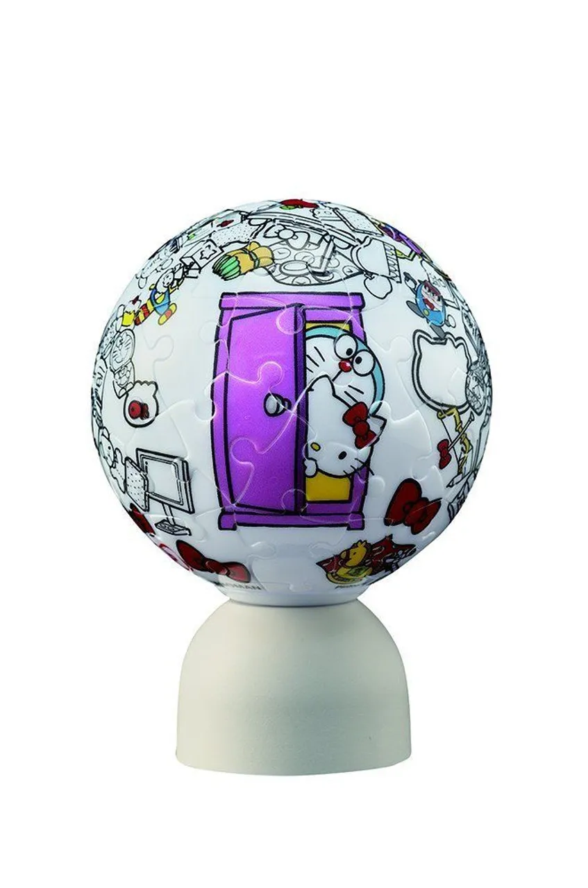 Yanoman 3D LED Lantern Puzzle 2003-455 DORAEMON & HELLO KitTY (60 Pieces)