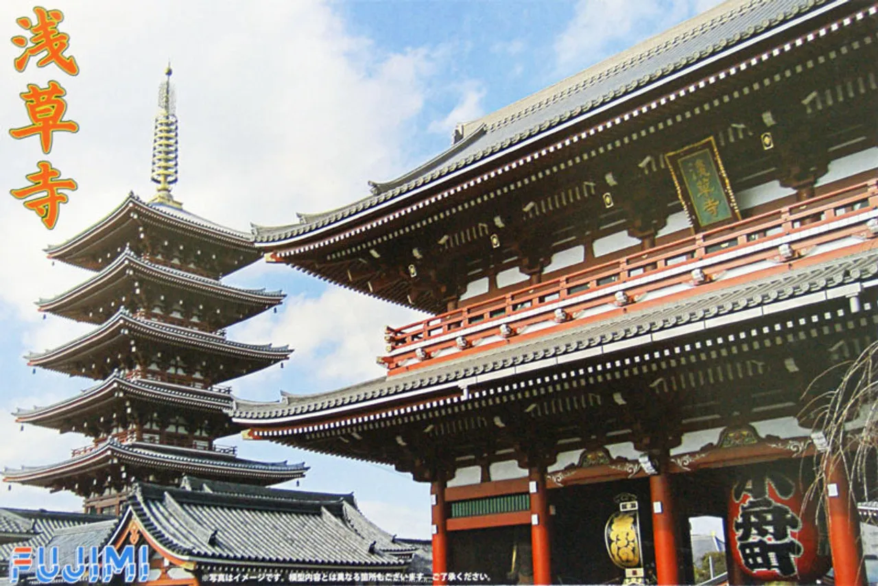 Fujimi Tatemono-20 Tokyo Asakusa Temple non-Scale Kit