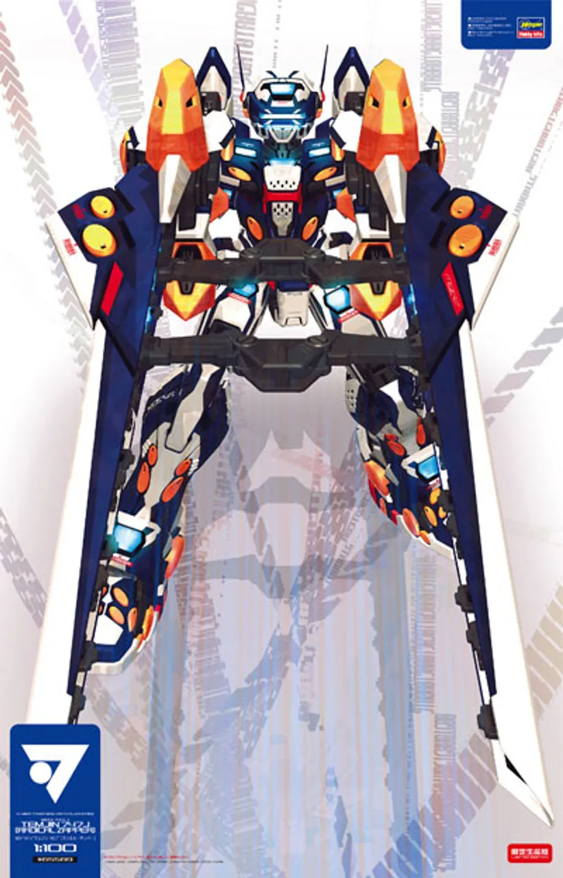 Hasegawa 65569 Virtual-On MZV-747-J Temjin 747J Radical Zapper 1/100 Scale Kit