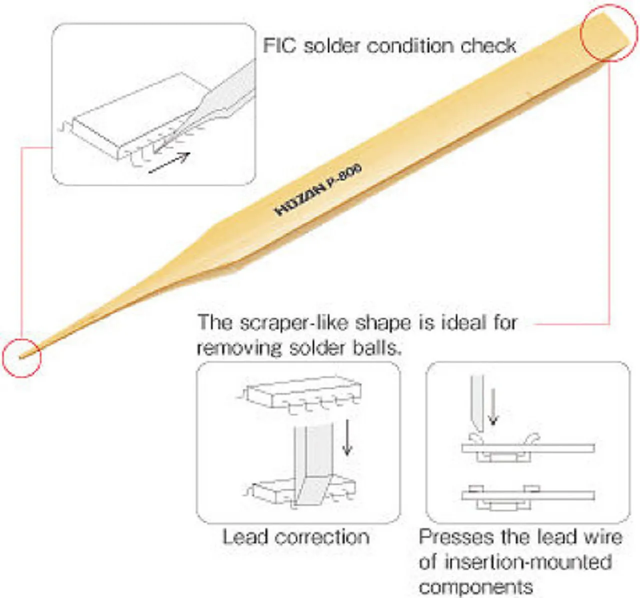 Hozan P-806 BAMBOO PROBE
