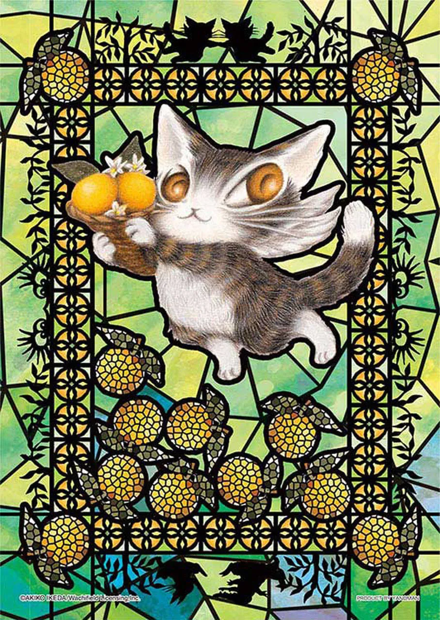 Yanoman Prism Art Jigsaw Puzzle 61-34 Wachi Field Orange and Dayan (108 Pieces)