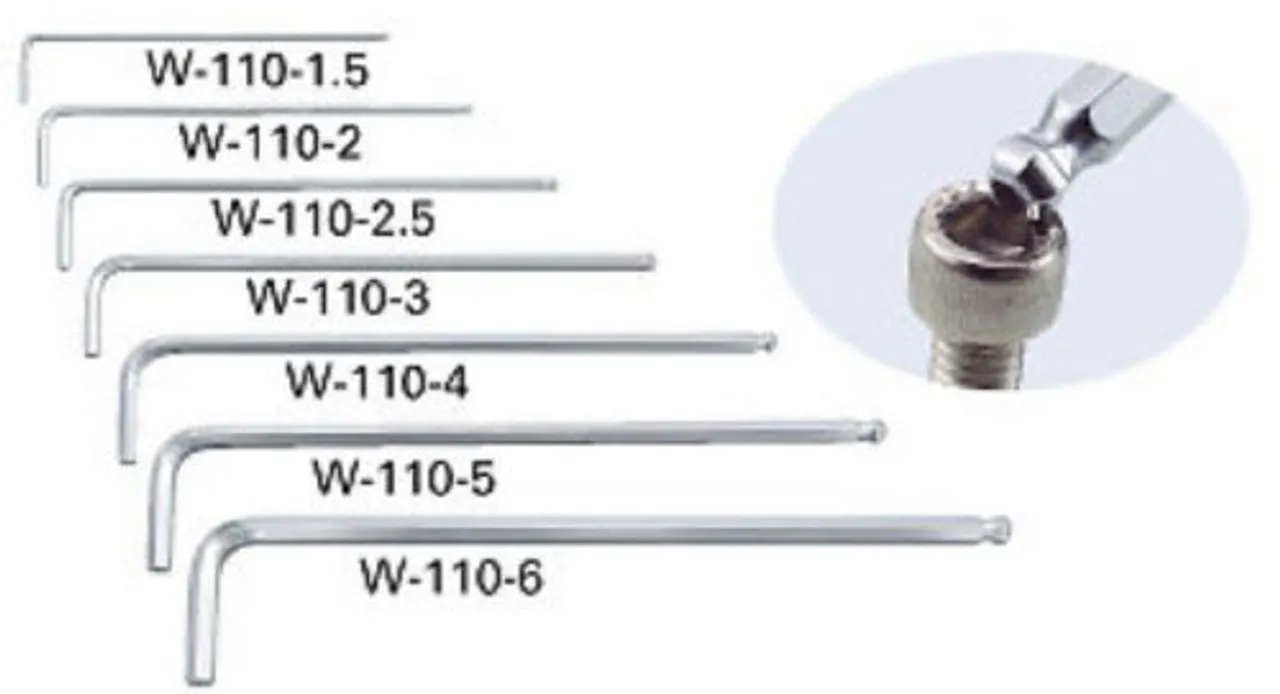 Hozan W-110-3 BallPOINT KEY WRENCH (Only W-110-3)