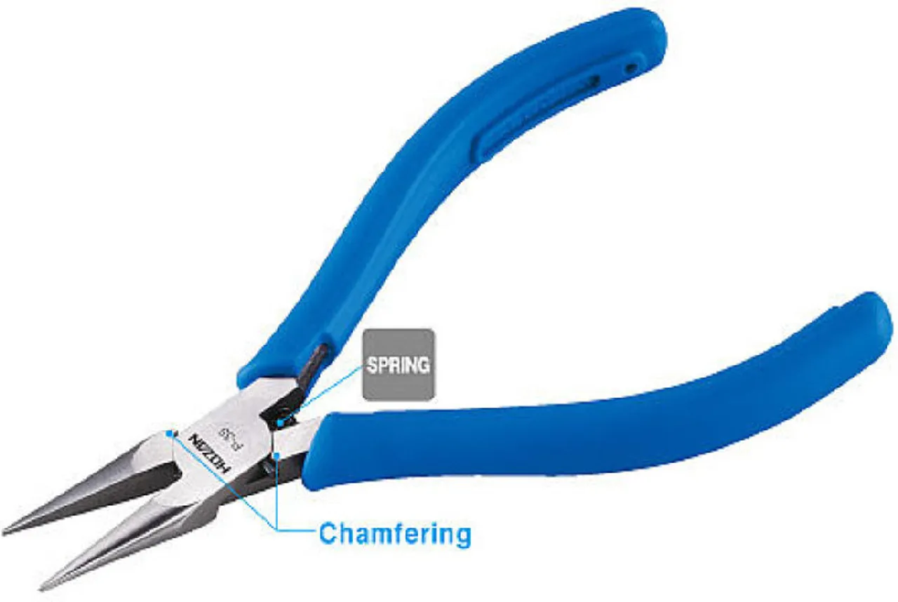 Hozan P-035 (P-35) MINIATURE LONG NOSE PLIERS