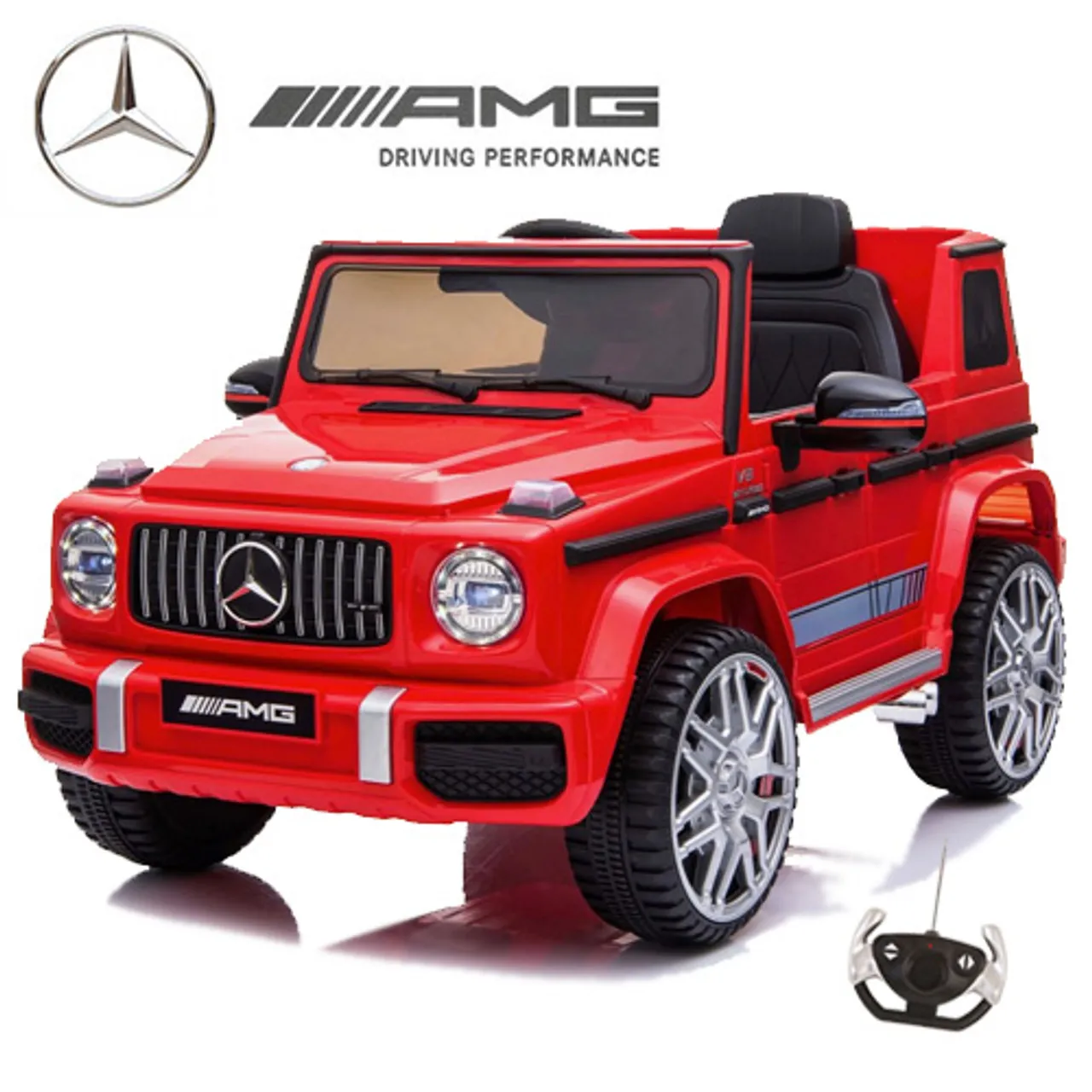 2024 Kids 12v Red Official Mercedes G63 Ride On SUV Jeep