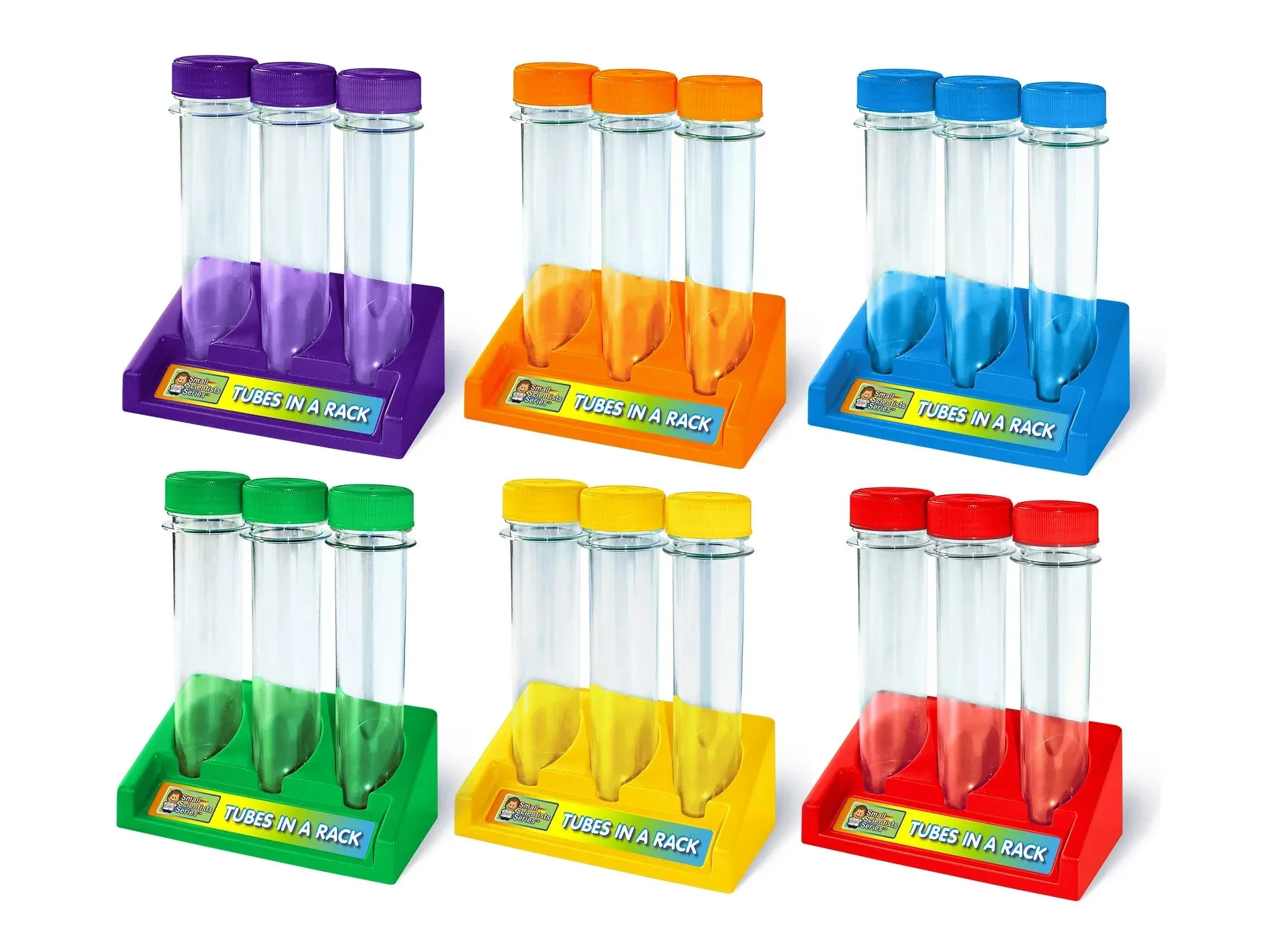 Test Tubes in a Rack – Multicoloured Science Fun (Available in Sets of 3 or 6)