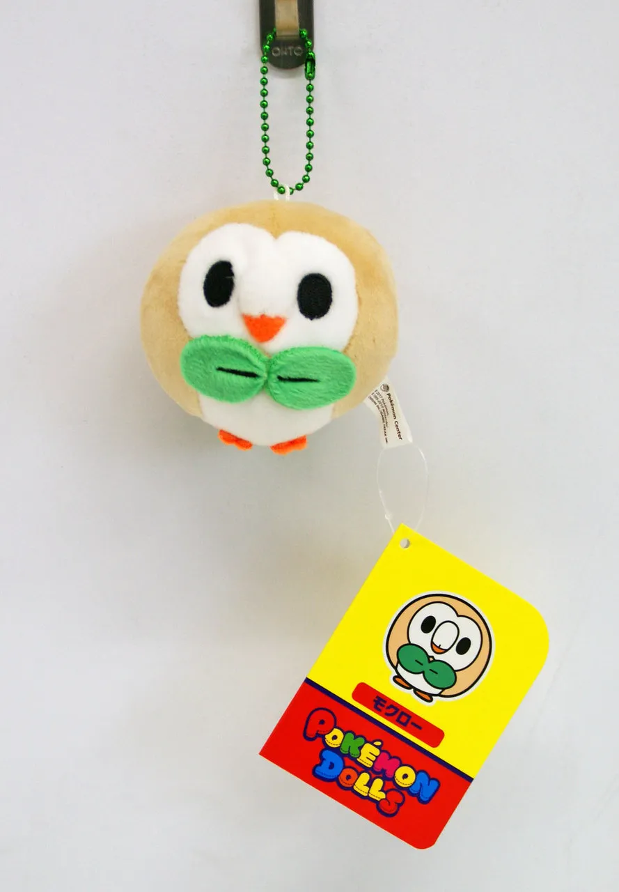 Pokemon Center Original Mocchiri Mascot Pokemon Dolls Rowlet (Mokuroh)