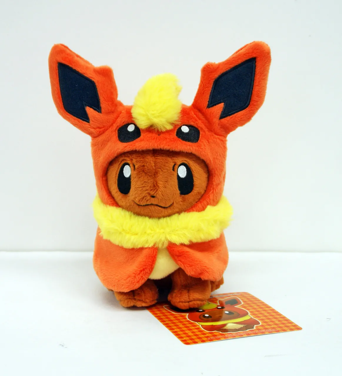 Pokemon Center Original Plush Doll Eevee Poncho Flareon (Booster)