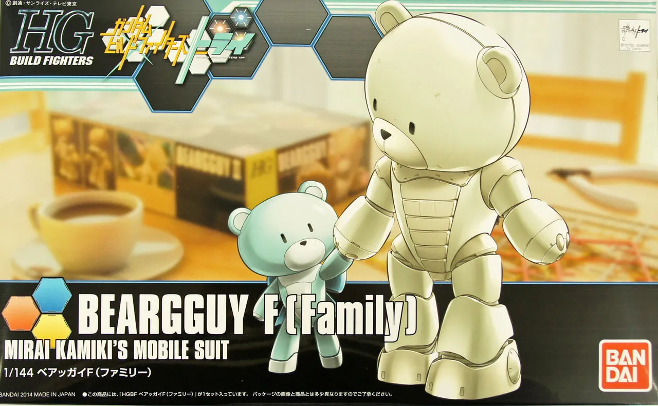 Bandai HG Build Fighters 022 BEARGGUY F (Family) 1/144 Scale Kit