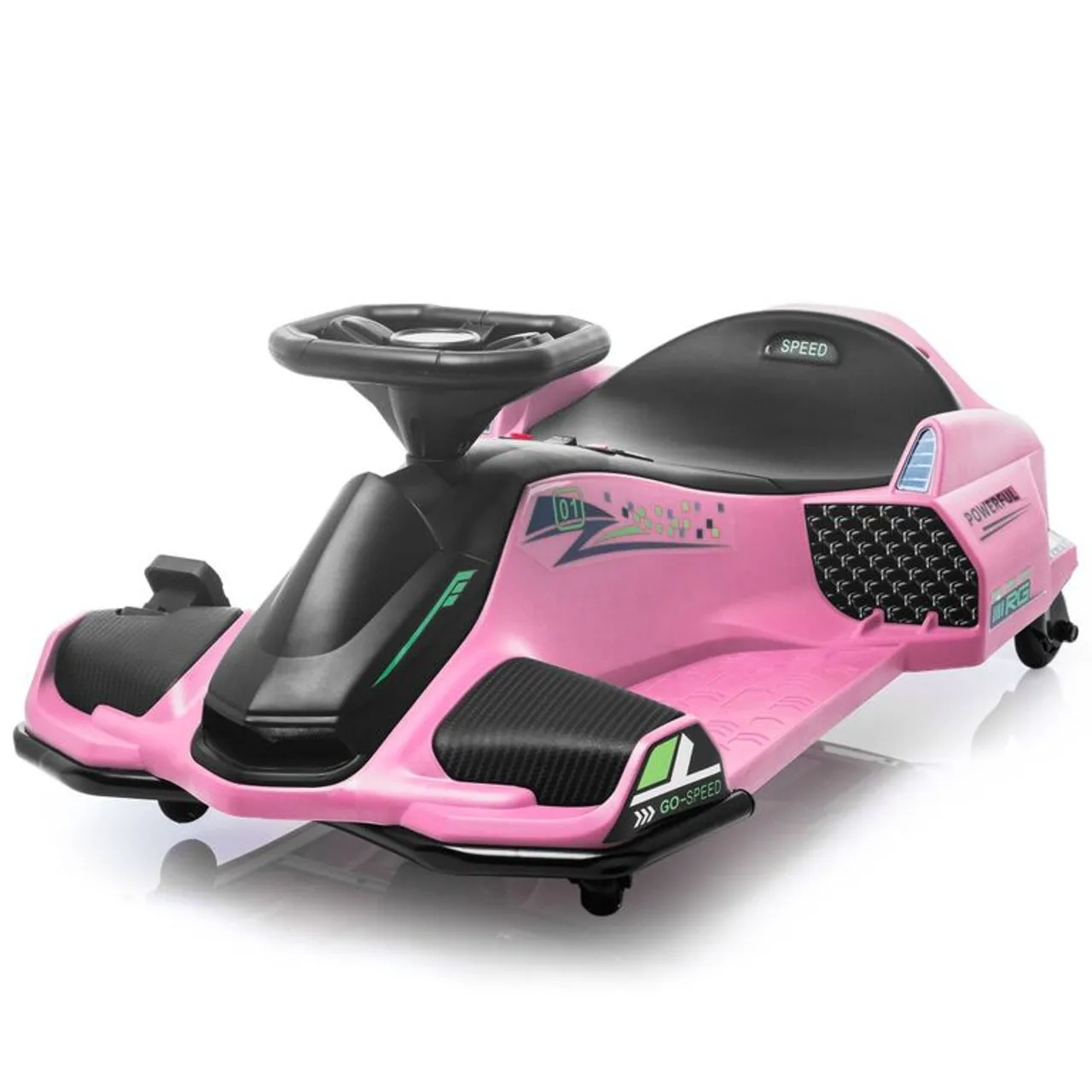 24v Pink Premium Drifting Kids Electric Racing Stunt Kart