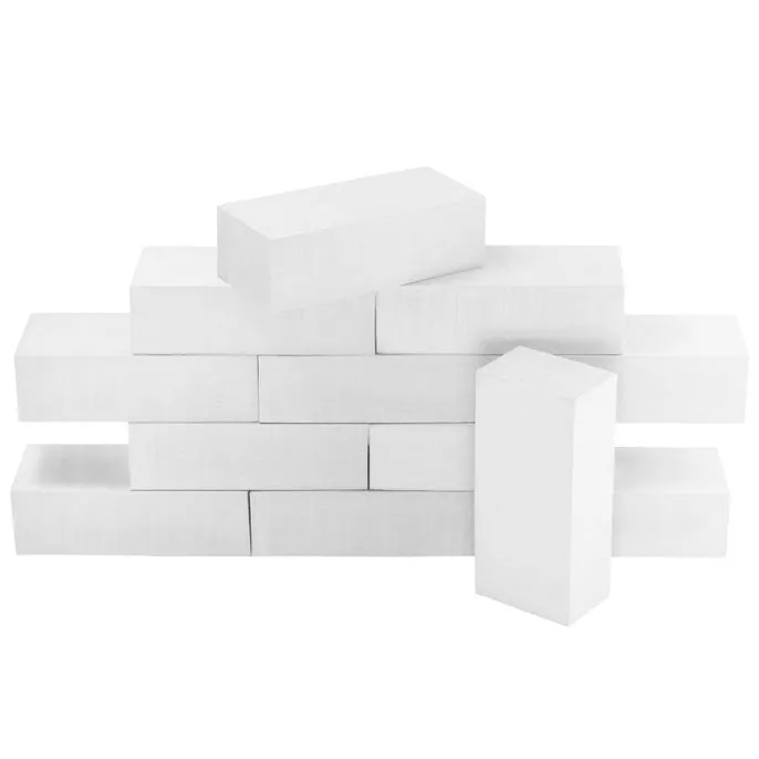 25 White Foam Bricks – Build, Create, and Play!