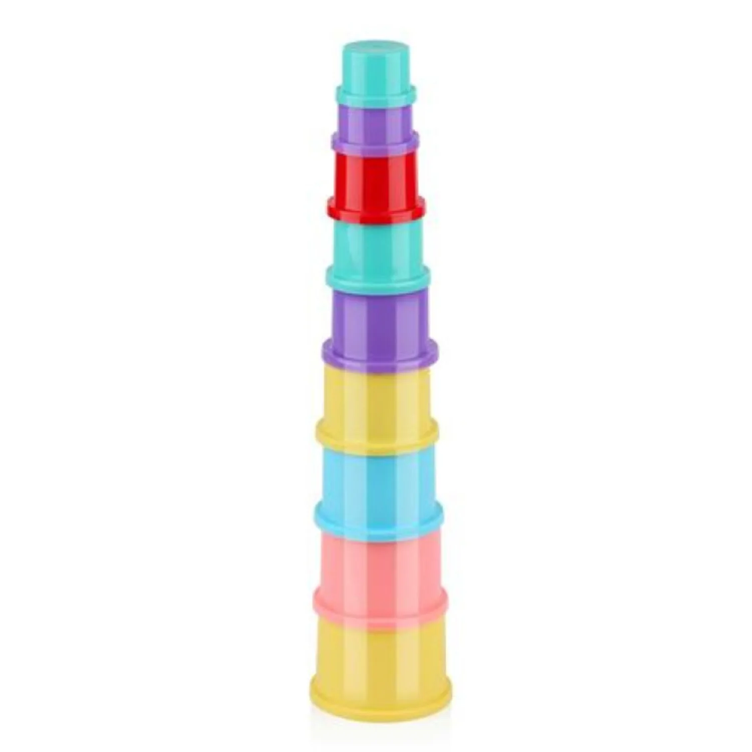 9PCS Colourful Stacking Cups Toy for Babies Toddlers – Nesting Cups Early Learning Educational 6 Months Baby Toys Baby Stacking Cups Stacker Toy