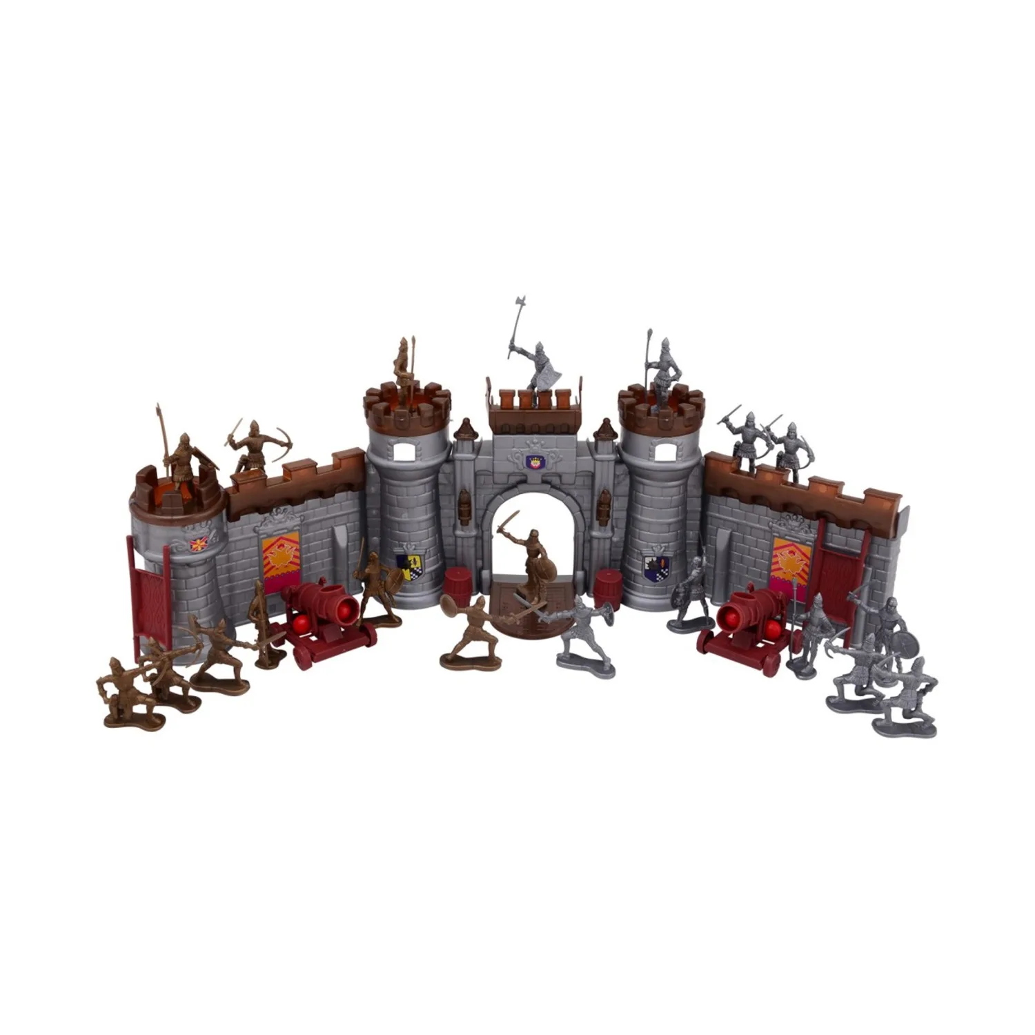 Medieval Knights Figures with Castle Playset for Kids – Pretend Play Imaginative Toys for Children