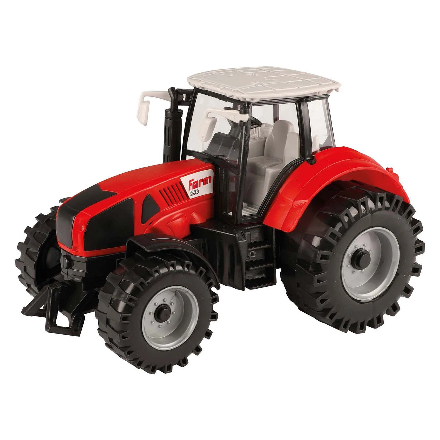 19CM Realistic Friction Powered Red Tractor Toy for Kids – Mini Farm Tractor with Friction Motor Farm Toys for 3 Year Old Boys – Friction Powered Farm Vehicle Tractor Toys for Children