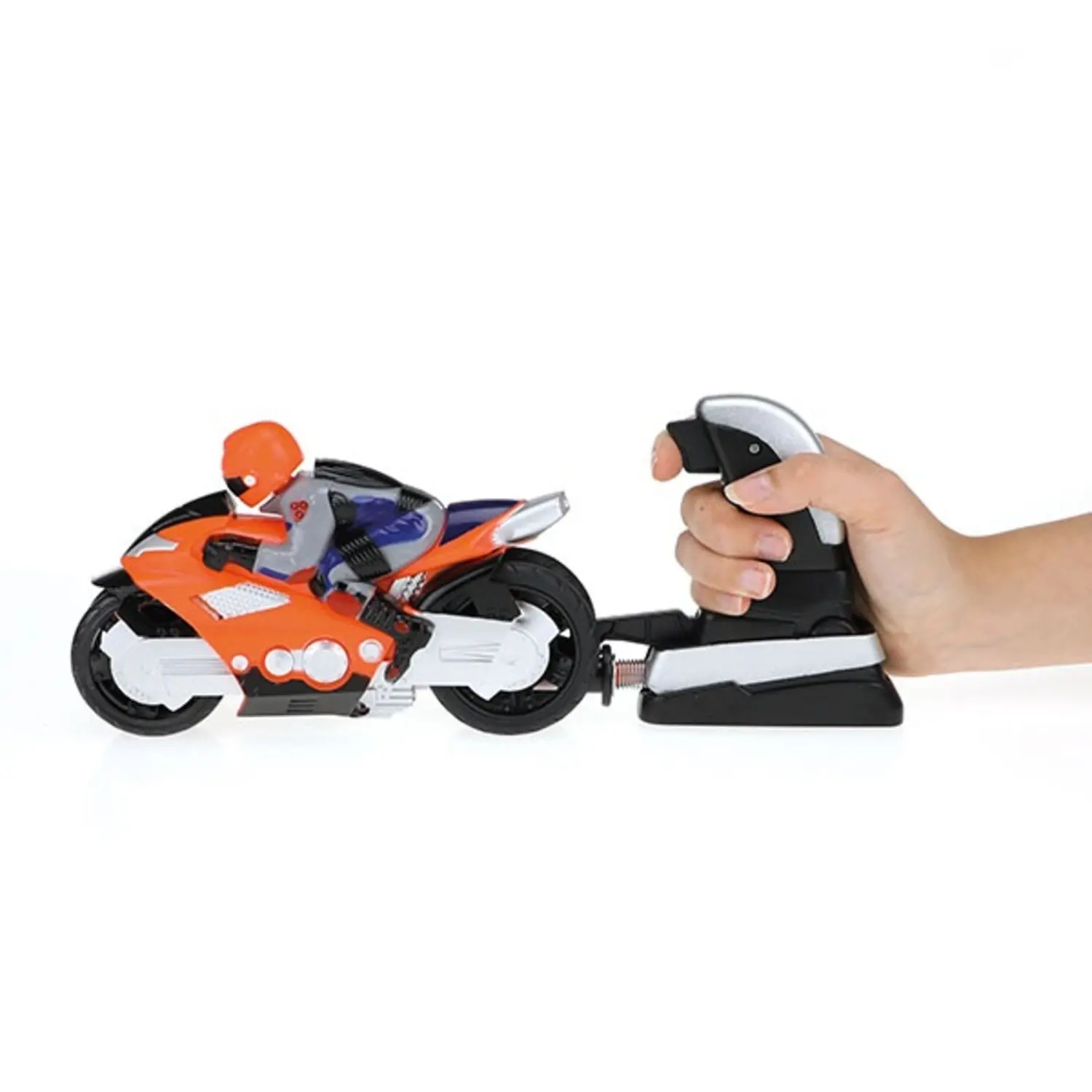 Motorcyclist on Motor with Motorcycle Launcher Playset Kids Toys – Motorcycle Toy Figure Motorbike Toy Vehicle for Children Ages 3+