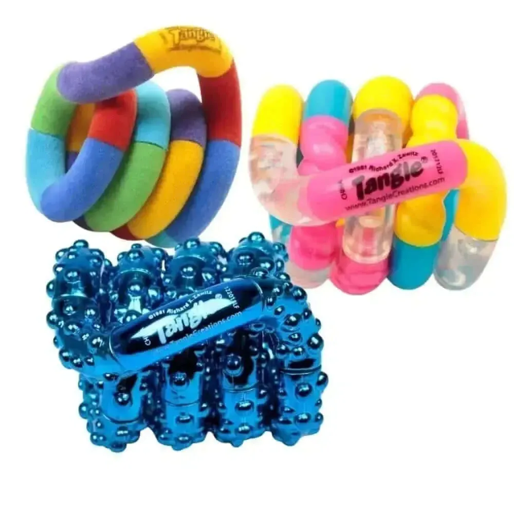 3 Pack Assorted Tangle Fidget Toys