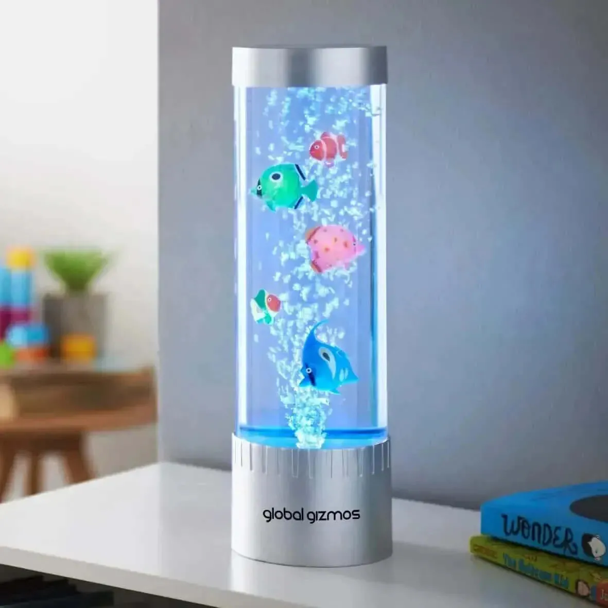 32cm Bubble Fish Lamp Colour Changing