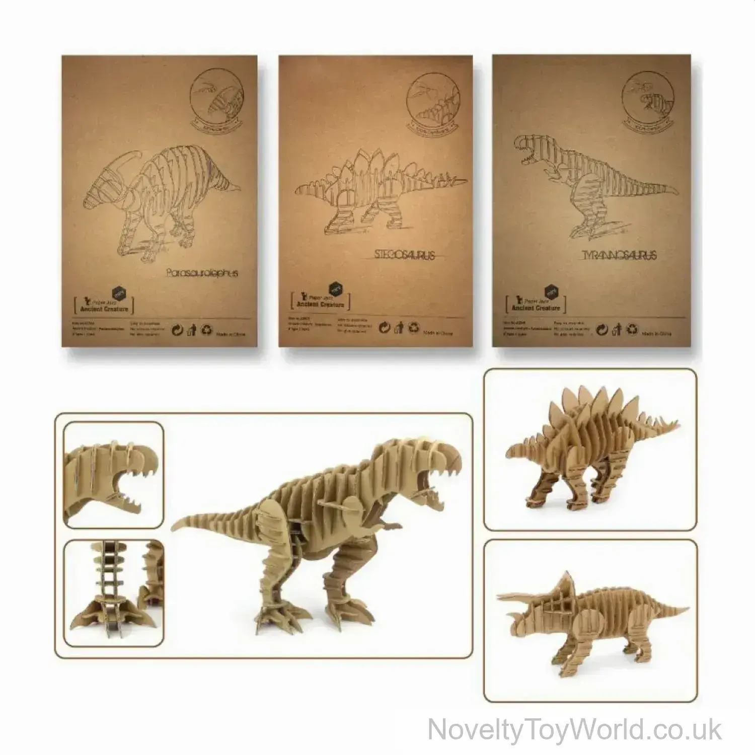 3D Card Dinosaur Skeletons Make your Own Kit (29cm)