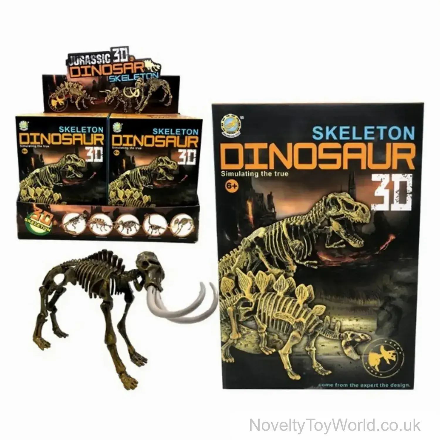 3D Dinosaur Skeleton Construction Kit (20cm)