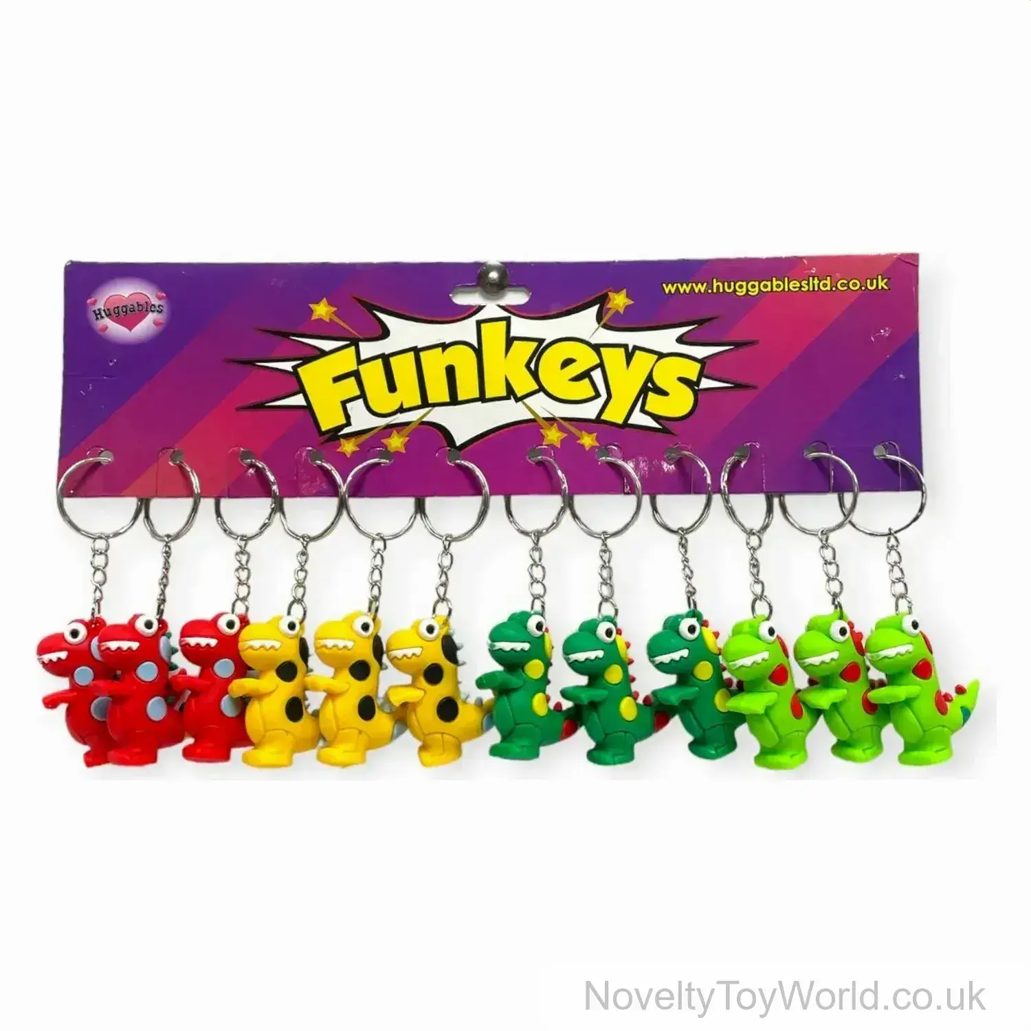 3D Rubber T Rex Dino Keyring (3.5cm)